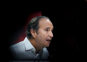 Xavier Niel Appears On RMC/BFMTV - Paris