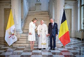 Pope Francis Meets The Royal Family - Belgium