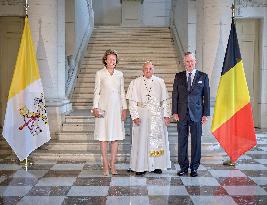 Pope Francis Meets The Royal Family - Belgium