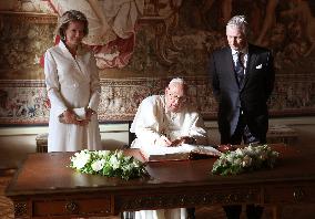 Pope Francis Meets The Royal Family - Belgium