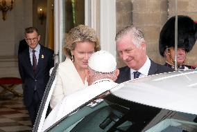 Pope Francis Meets Belgium's Civil Authorities - Laeken