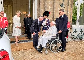 Pope Francis Meets Belgium's Civil Authorities - Laeken