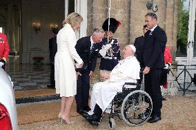 Pope Francis Meets Belgium's Civil Authorities - Laeken