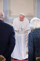 Pope Francis Meets Belgium's Civil Authorities - Laeken