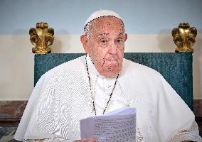 Pope Francis Meets Belgium's Civil Authorities - Laeken