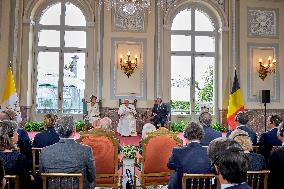 Pope Francis Meets Belgium's Civil Authorities - Laeken