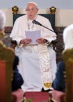 Pope Francis Meets Belgium's Civil Authorities - Laeken