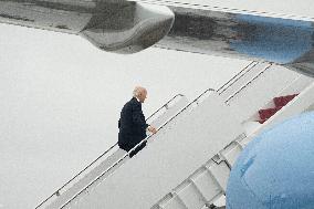 President Joe Biden boards Air Force One