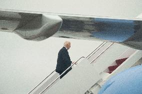 President Joe Biden boards Air Force One