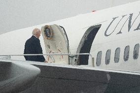 President Joe Biden boards Air Force One