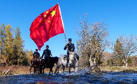 Police Patrol in Altay