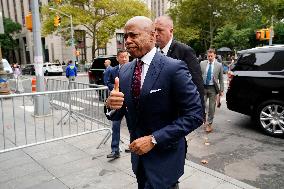 New York Arrest And Arraignment Of Mayor Eric Adams - NYC