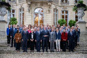 French Government pictured at Matignon - Paris