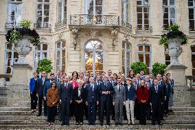 French Government pictured at Matignon - Paris