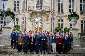 French Government pictured at Matignon - Paris