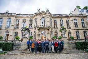 French Government pictured at Matignon - Paris