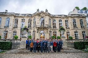 French Government pictured at Matignon - Paris