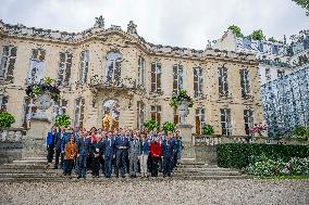 French Government pictured at Matignon - Paris