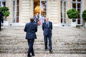 French Government pictured at Matignon - Paris