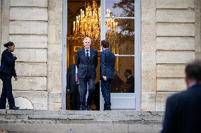 French Government pictured at Matignon - Paris