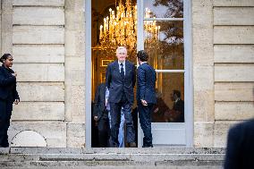 French Government pictured at Matignon - Paris