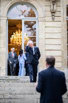 French Government pictured at Matignon - Paris