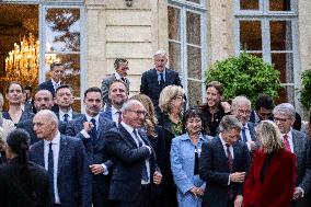 French Government pictured at Matignon - Paris