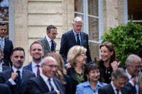 French Government pictured at Matignon - Paris