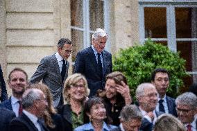 French Government pictured at Matignon - Paris