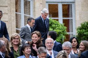 French Government pictured at Matignon - Paris