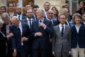 French Government pictured at Matignon - Paris