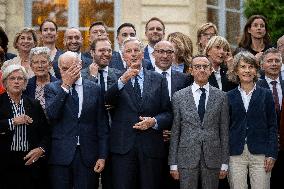 French Government pictured at Matignon - Paris