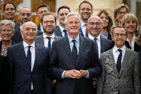 French Government pictured at Matignon - Paris