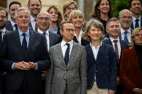 French Government pictured at Matignon - Paris