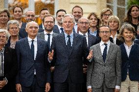 French Government pictured at Matignon - Paris