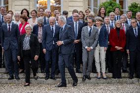 French Government pictured at Matignon - Paris