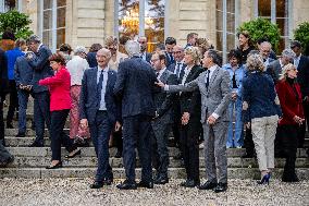 French Government pictured at Matignon - Paris