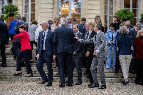 French Government pictured at Matignon - Paris