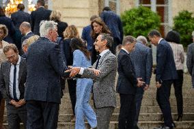 French Government pictured at Matignon - Paris