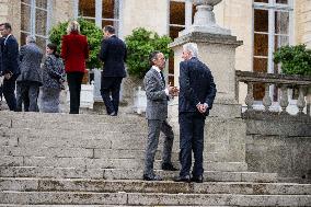 French Government pictured at Matignon - Paris