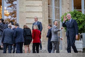 French Government pictured at Matignon - Paris