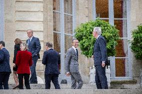 French Government pictured at Matignon - Paris