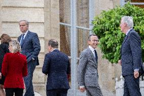 French Government pictured at Matignon - Paris