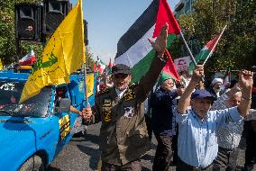 Iran-Anti Israeli Protest In Tehran