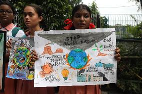 Climate Protest March In West Bengal