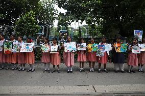 Climate Protest March In West Bengal