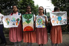 Climate Protest March In West Bengal