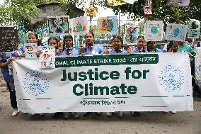 Climate Protest March In West Bengal