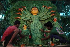 Environmental Awareness Pandal In West Bengal