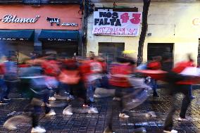 Protest For Demand Justice To Ayotzinapa Victims After 10 Years